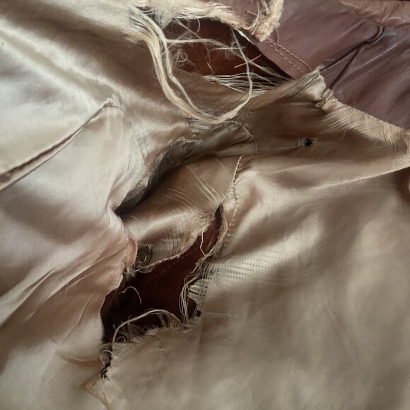 North Street NY USA Woman S (11) Vintage 60s 50s Brown Leather Works Jacket - Picture 9 of 10